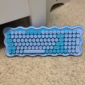 Blue and White Keyboard